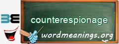 WordMeaning blackboard for counterespionage